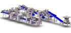 अनुकूलित रोलिंग त्रिकोण कटर ZNJ 800 के साथ औद्योगिक क्रोइसैन उत्पादन लाइन आपूर्तिकर्ता
