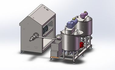 पीएलसी कंट्रोल सिस्टम क्रीम केक बैटर मिक्सर 150 - 400 किग्रा / घंटा क्षमता के साथ आपूर्तिकर्ता